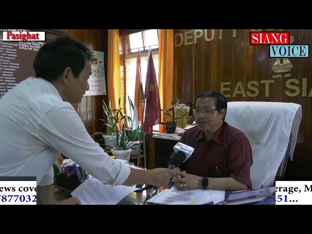 interview to DC Pasighat regarding stone crusher of Mebo area, East Siang District.