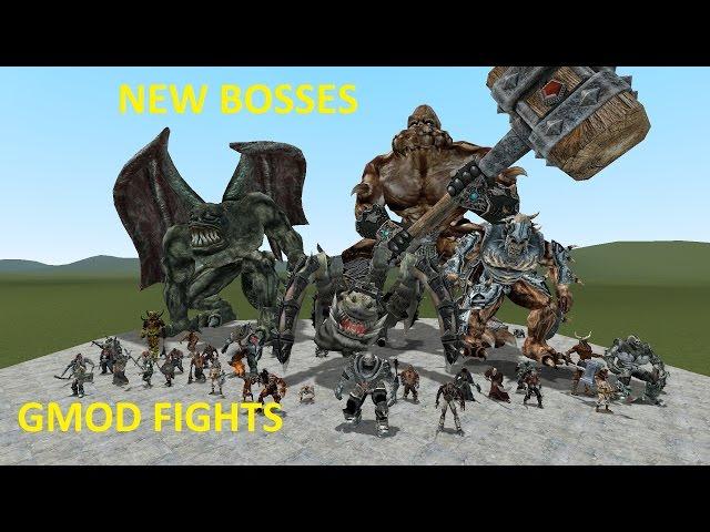 GMOD FIGHTS: NEW GIANT EPIC MONSTER BOSSES NPCS