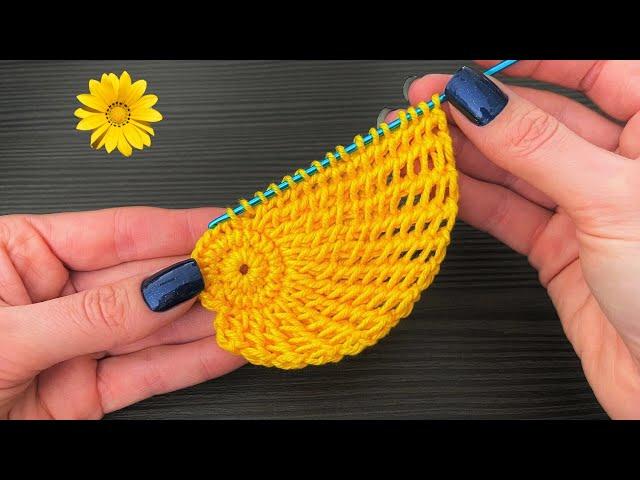 HOW TO MAKE A VERY EASY TUNISIAN CROCHET FLOWER COASTER