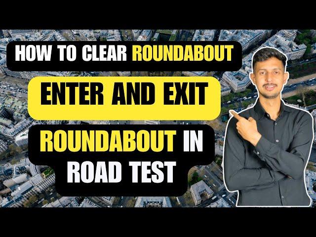 How to Enter and Exit Roundabout in Road Test | Dubai Driving License | RTA Road Test Dubai
