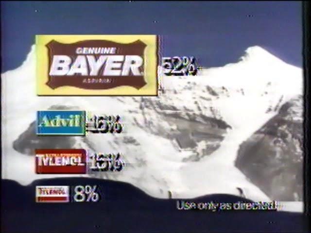 Bayer Aspirin Commercial  - Andrew Harvard  - Mt Everest 1986 - Mountain Climbing (1989)