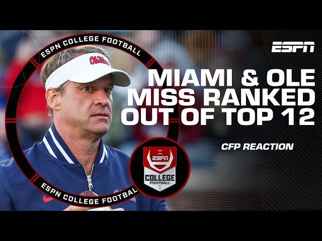 Alabama holds the FINAL SPOT in the CFP rankings ahead of Miami & Ole Miss | ESPN College Football