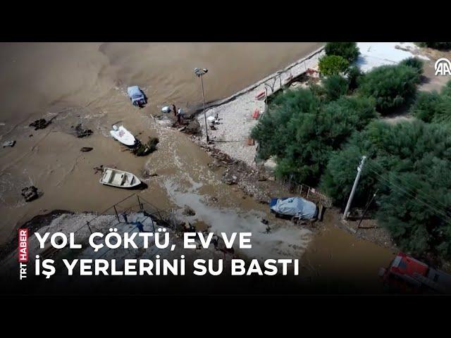 İzmir'de sağanak hayatı olumsuz etkiledi