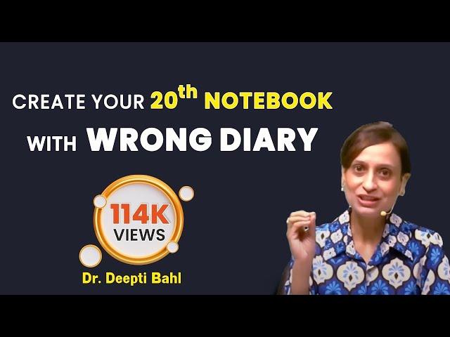 Create Your 20th Notebook with 3Column Strategy by Dr Deepti Bahl