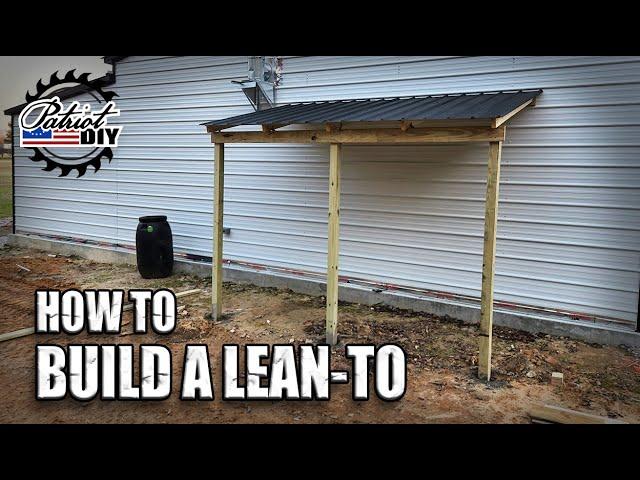 How To Build A Lean To On An Existing Building