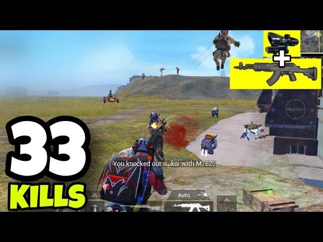 M762 + 4X SCOPE INSANE SPRAY!!! | 9 SQUAD VS RUPPO | PUBG  MOBILE