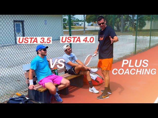 Shamir (USTA 4.O) vs Adam (USTA 3.5) | Plus Coaching