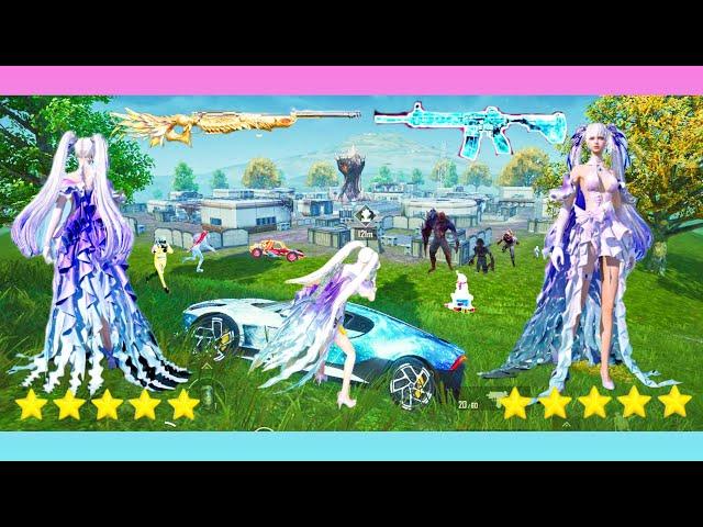 GamePlay in PUBG Mobile with the most beautiful character and X-Suit...Marmoris X-Suit (1-Star)