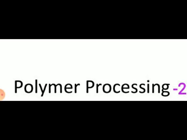 Polymer processing for thermosets