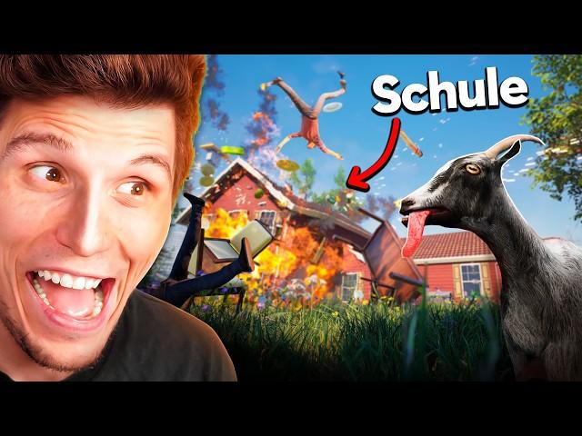 Eine ZIEGE in der SCHULE | Goat Simulator REMASTERED