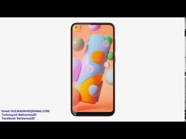 Samsung Galaxy A11 3d model by Barbarosa3D