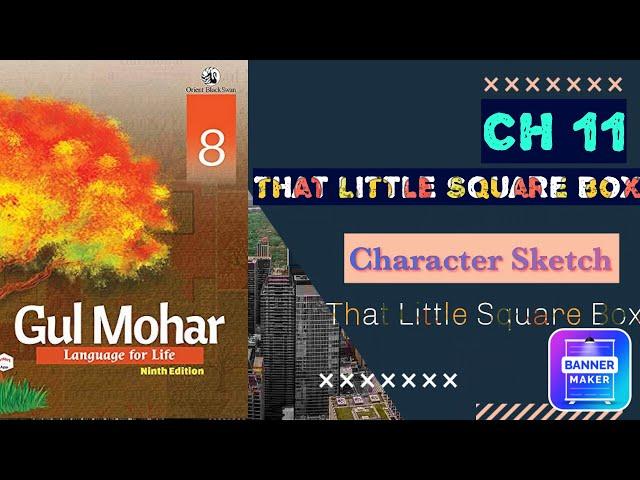 Character Sketch of- The narrator of - That little square Box - Class 8 Ch 11 Gulmohar English for