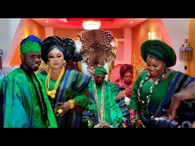 Kabiesi Oba Oniba Ekun Celebrate With Steeze High Fashion Style and Glamour @His Daughter's Wedding