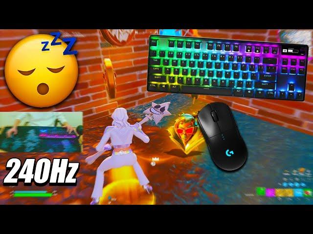 [1 HOUR] ASMR Fortnite Chill  RANKED Gameplay  Relaxing Keyboard Sounds  [240 FPS 4K]