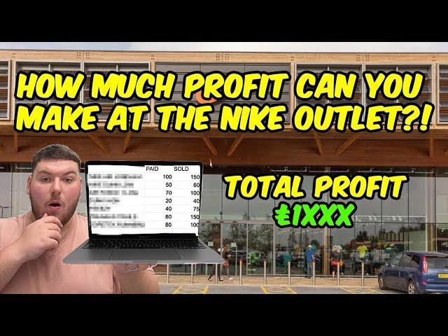 I FOUND THE MOST PROFITABLE ITEMS AT THE NIKE OUTLET STORE!