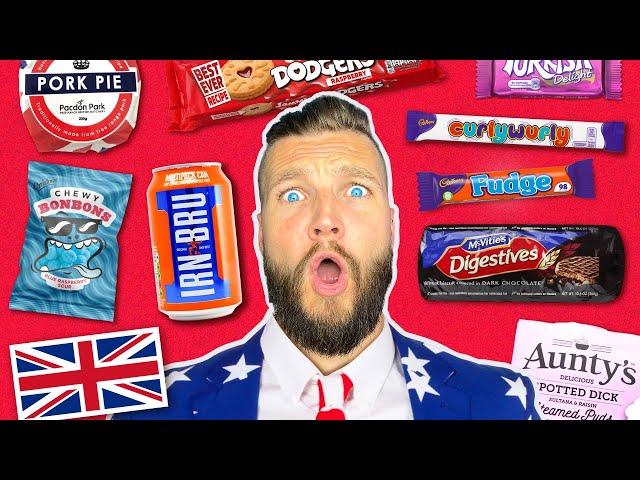 Americans Try BRITISH Snacks For The FIRST TIME!