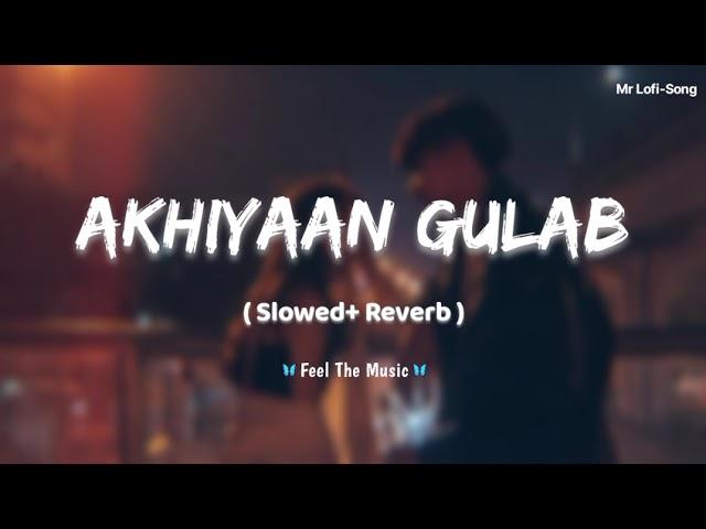 Akhiyaan Gulab | { Slowed+Reverb } | Mitraz | Teri Baton Me Aisa Uljha Jiya | Mr Lofi-Song ️