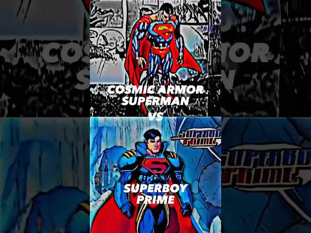 Cosmic Armor Superman vs Superboy Prime