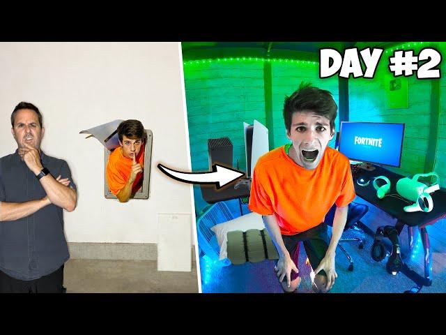 I Survived 50 Hours Hiding in a Secret Gaming Room