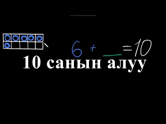 10 санын алуу |10 санынын курамы | Башталгыч математика | Хан Академия