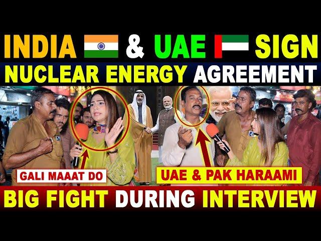 INDIA & UAE SIGH NUCLEAR ENERGY PACT | 24 BILLION DOLLAR NUCLEAR PLANT | FIGHT DURING INTERVIEW