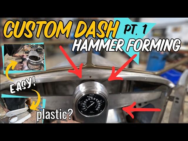 HOW TO Make a SIMPLE PLASTIC HAMMER FORM for Sheet Metal - Custom Dash 1931 Model A Roadster