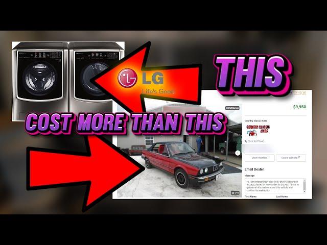 My Washer and Dryer cost more than a lot of cars! LG Signature Smart WIFI Washer and Dryer!