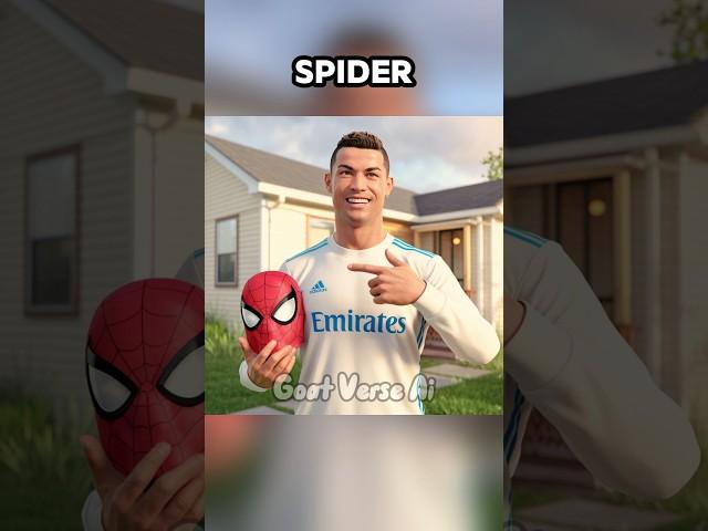 Ronaldo Wants to See Spider man Real Face  ️
