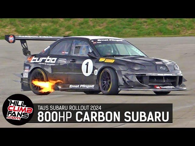 800hp Full Carbon Subaru Impreza HillClimb Monster | Taus Rollout 2024 