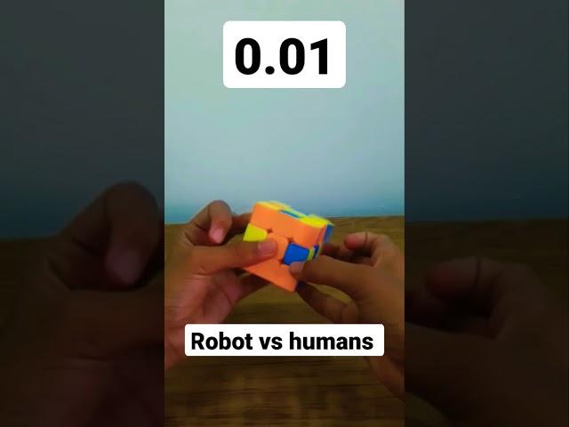 Robot vs humans ..#shorts #Cube #skit #cubing #respect