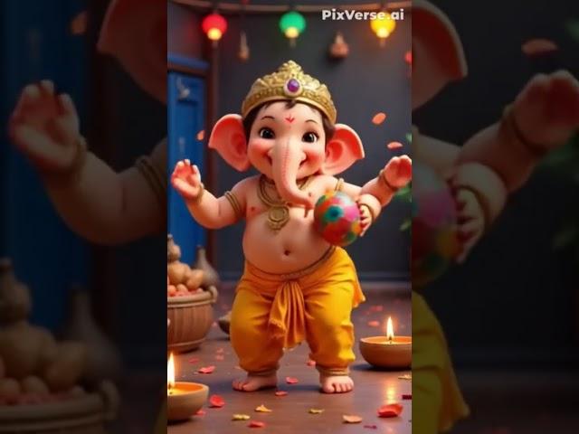 Ganpati moves #ganesh#funny#cute #love#ganpatibappamorya#trend #hindugod#youtubeshorts#dance#bappa