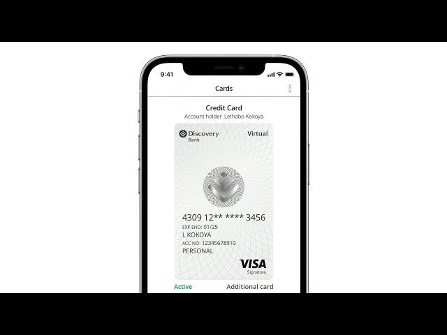 How to set up your Discovery Bank virtual card - iOS