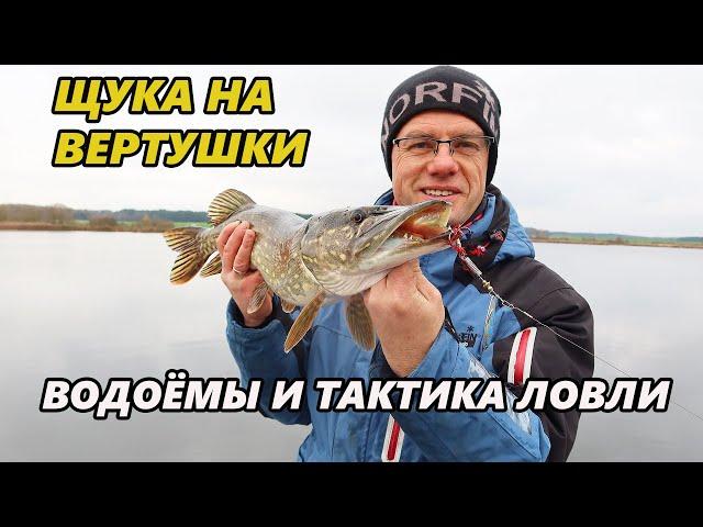 Щука на вертушки. Водоёмы и тактика ловли спиннингом в предзимье