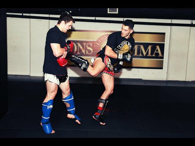 3 Ways to Set Up a Hard Hitting Back Kick in #Kickboxing or Muay Thai with Amir Ghassemi