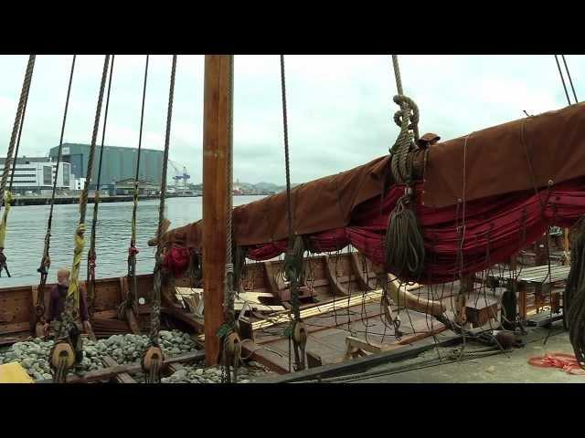 DRAGON HARALD FAIRHAIR: LAUNCHING - NAMING - HOISTING THE SAIL