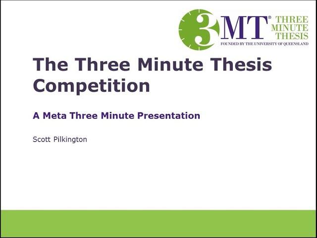 A 3MT on the 3MT