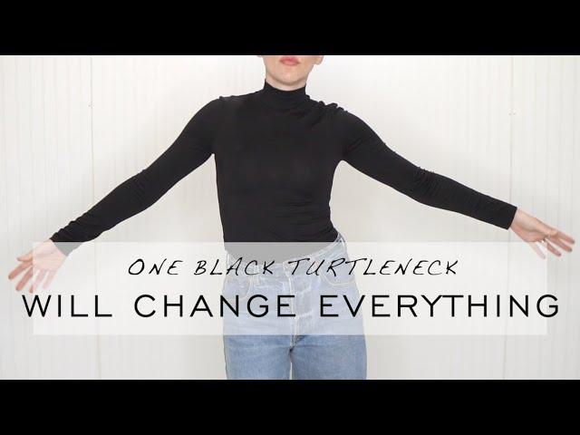 ESSENTIAL BASICS : ONE BLACK TURTLENECK will change everything about your wardrobe