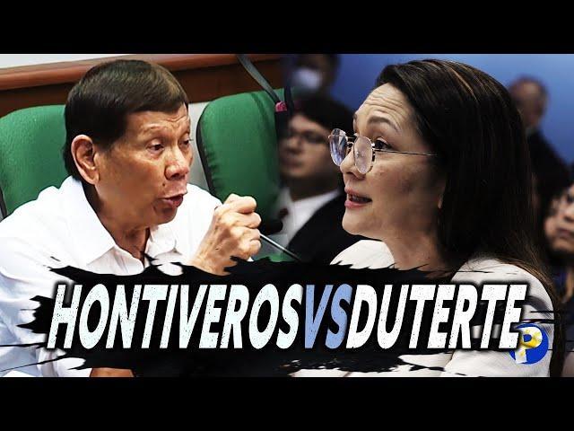 Hontiveros Vs Duterte sa senate hearing!