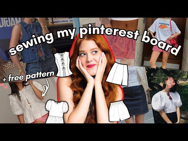 SEWING MY PINTEREST BOARD (w/ free pattern!)