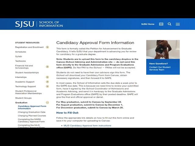 Advising: Overview of the SJSU iSchool Advising Toolkit