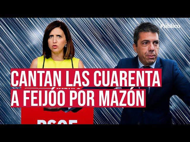 El PSOE se harta de la actitud de Feijóo sobre Mazón: "Debe arrojar luz sobre lo que pasó"