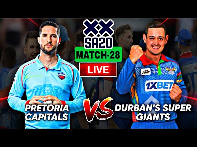 SA20 Live: Pretoria Capitals Vs Durban Super Giants Live | DSG vs PC Live  – SA20 League 2023 Live