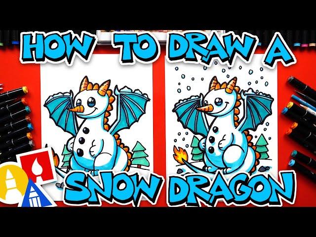 How To Draw A Snow Dragon