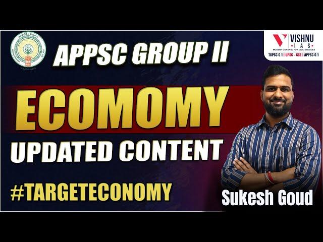 APPSC Group 2: Updated Economy  | Vishnu IAS Academy #targeteconomy