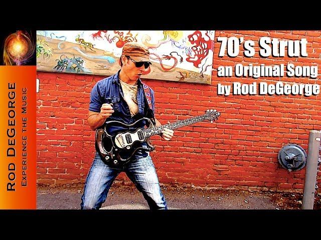 70's Strut Official Music Video by Rod DeGeorge (70's style Instrumental Guitar)