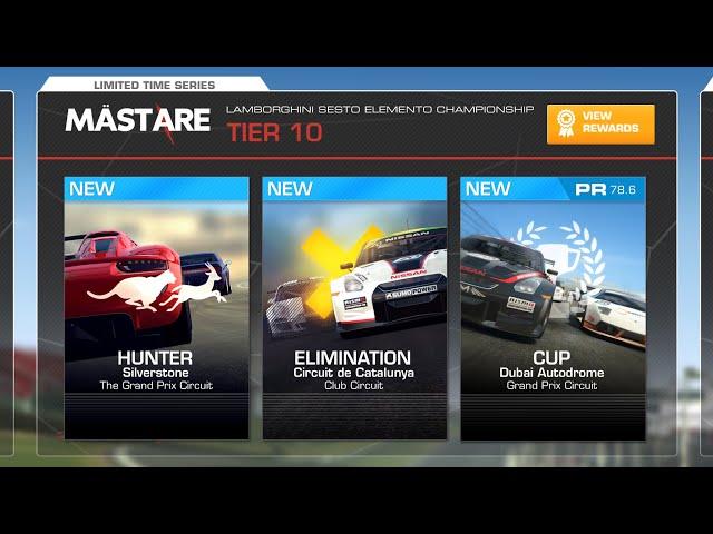 Real Racing 3 Lamborghini Sesto Elemento Championship Tier 10 (PR 78.6)