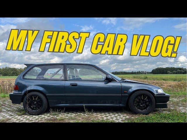 MY FIRST VLOG! // Civic B18C - Track car #nürburgring