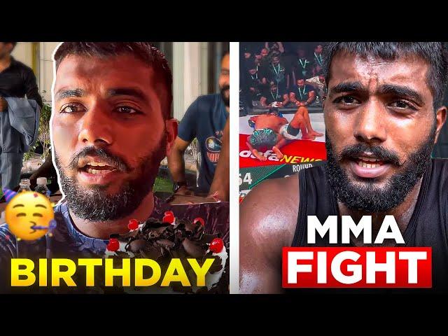 Birthday day vlog || mma fight live 