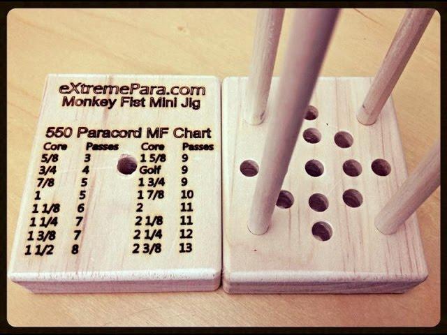 How we drill holes in our mini Monkey fist Jigs