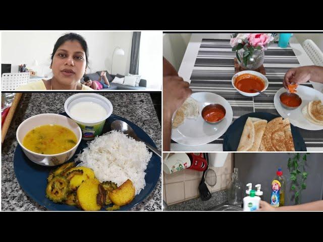 Morning to afternoon busy routine of Pregnant mom/simple vegetarian lunch & breakfast